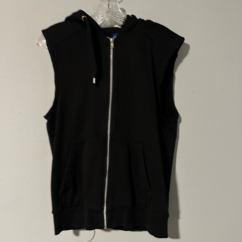 Unisex cotton sleeveless hoody